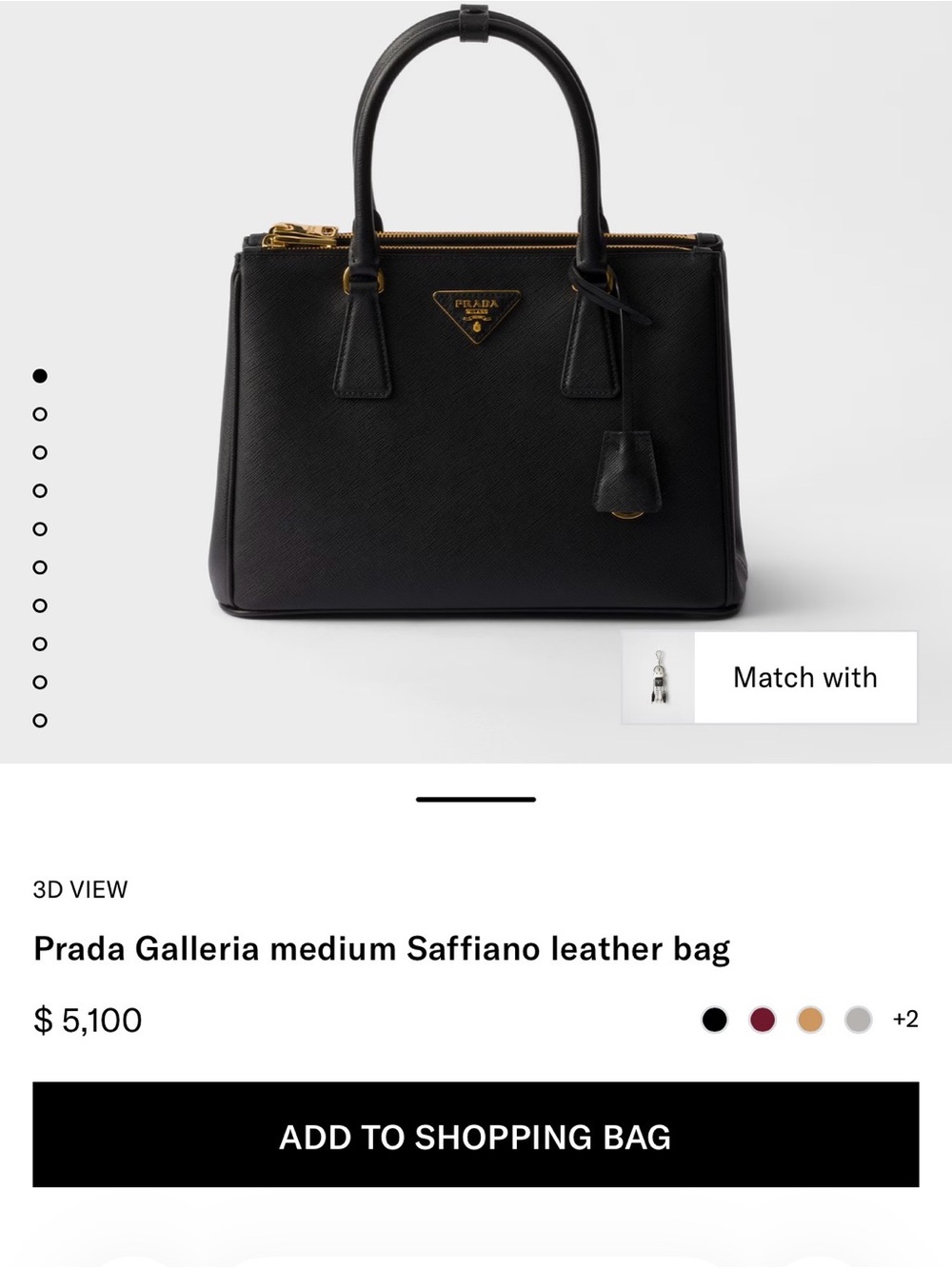 Prada Galleria medium Saffiano leather bag authentic - Picture 13 of 13